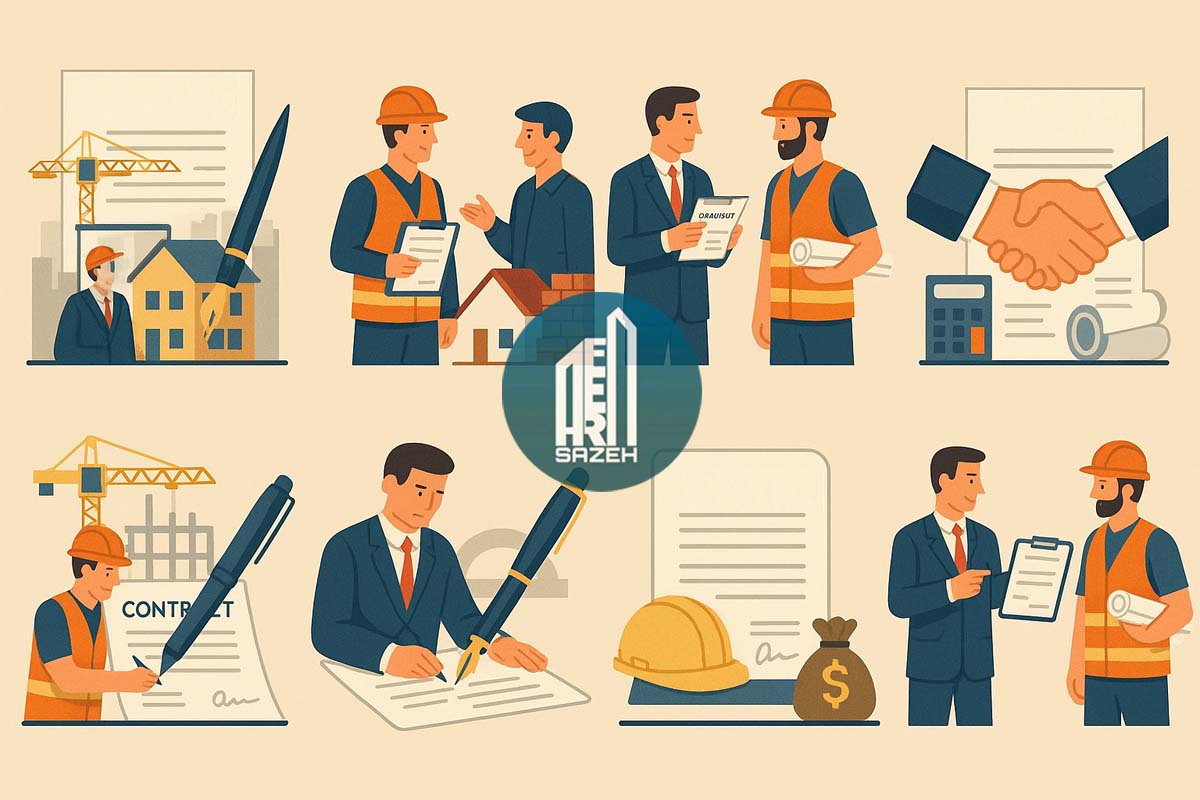 انواع قرارداد پیمانکاری ساختمان
