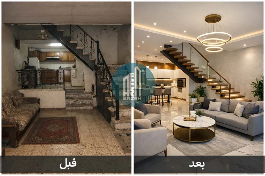 نقش راه‌پله در ساختار خانه دوبلکس قدیمی
