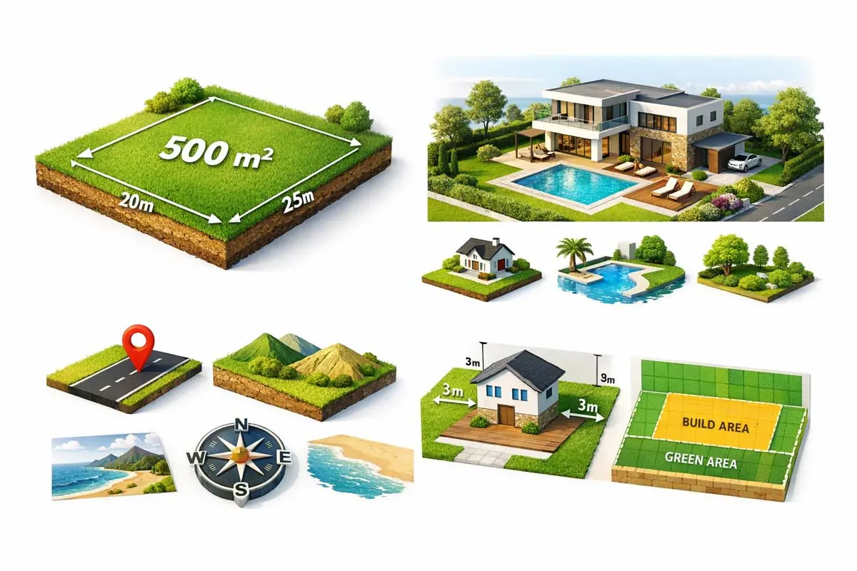 بهترین ابعاد زمین برای ساخت ویلا