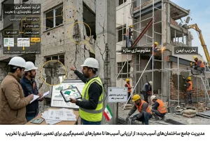 بازسازی ساختمان آسیب دیده در جنگ
